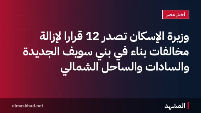 وزيرة الإسكان تصدر 12 قرارًا لإزالة مخالفات بناء في بني سويف الجديدة والسادات والساحل الشمالي