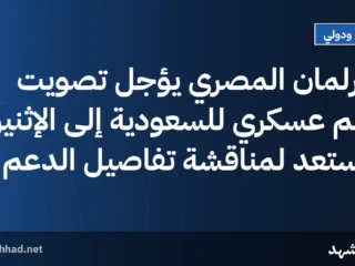 البرلمان المصري يؤجل تصويت دعم عسكري للسعودية إلى الإثنين، ويستعد لمناقشة تفاصيل الدعم