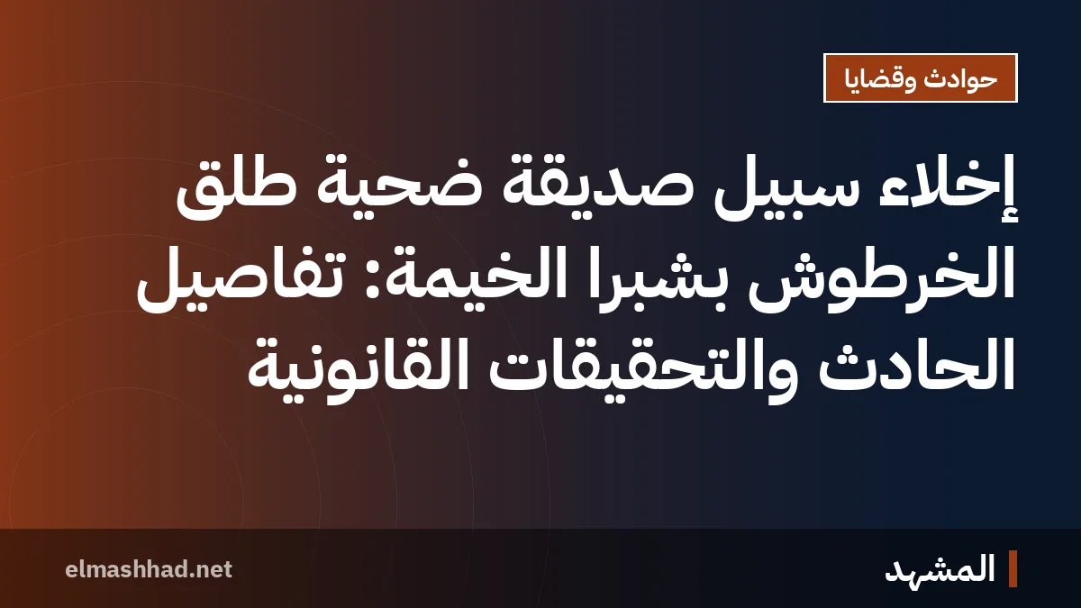 إخلاء سبيل صديقة ضحية طلق الخرطوش بشبرا الخيمة: تفاصيل الحادث والتحقيقات القانونية