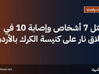 مقتل 7 أشخاص وإصابة 10 في إطلاق نار على كنيسة الكرك بالأردن
