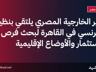 وزير الخارجية المصري يلتقي بنظيره الفرنسي في القاهرة لبحث فرص الاستثمار والأوضاع الإقليمية