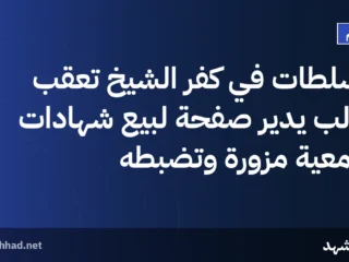 السلطات في كفر الشيخ تعقب طالب يدير صفحة لبيع شهادات جامعية مزورة وتضبطه