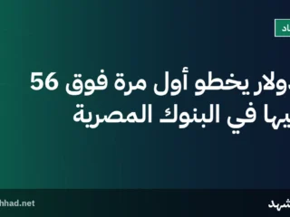 الدولار يخطو أول مرة فوق 56 جنيهًا في البنوك المصرية