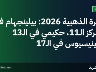 الكرة الذهبية 2026: بيلينجهام في المركز الـ11، حكيمي في الـ13 وفينيسيوس في الـ17