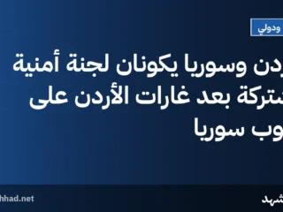 الأردن وسوريا يكوّنان لجنة أمنية مشتركة بعد غارات الأردن على جنوب سوريا