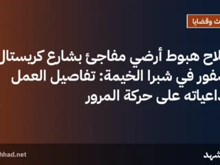 إصلاح هبوط أرضي مفاجئ بشارع كريستال عصفور في شبرا الخيمة: تفاصيل العمل وتداعياته على حركة المرور