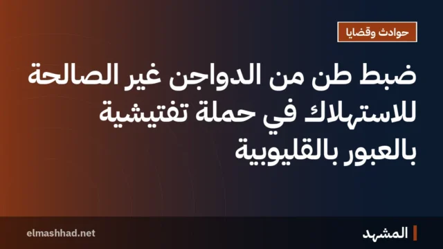ضبط طن من الدواجن غير الصالحة للاستهلاك في حملة تفتيشية بالعبور بالقليوبية