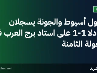 بترول أسيوط والجونة يسجلان تعادلاً 1-1 على استاد برج العرب في الجولة الثامنة